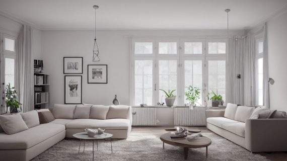 white living room